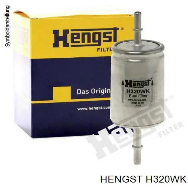 Паливний фільтр H320WK Hengst