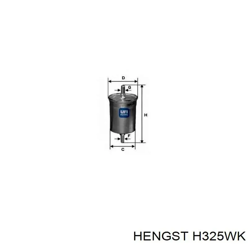 Фільтр паливний Hengst H325WK