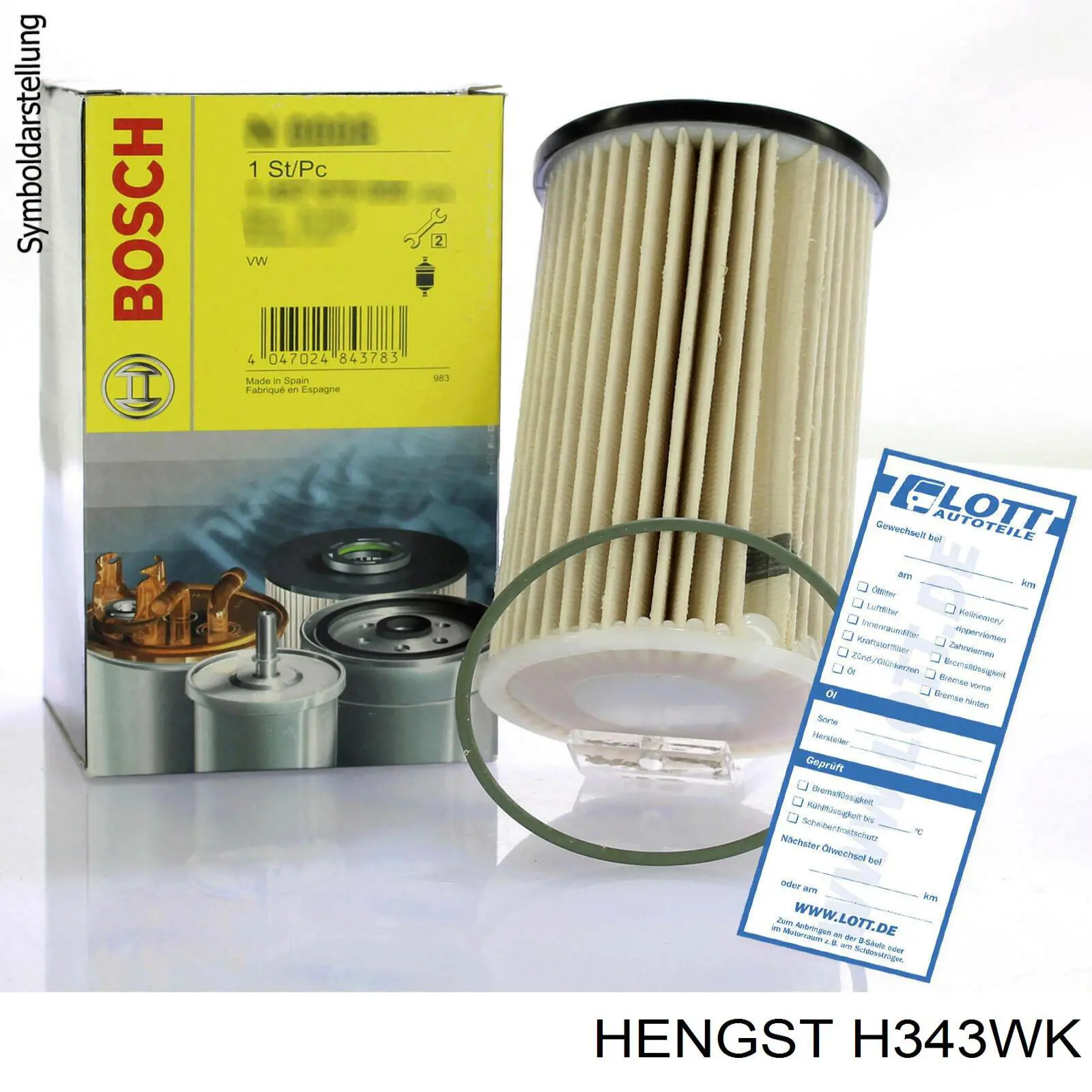 Купити H343WK Hengst Фільтр-відстійник палива грубої очистки