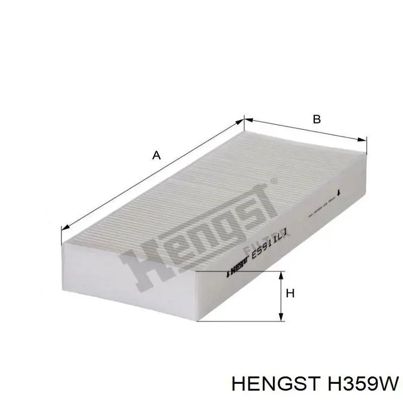 Масляний фільтр H359W Hengst
