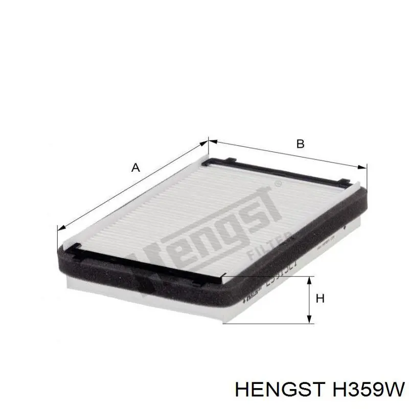 Масляний фільтр H359W Hengst