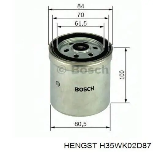 Купити H35WK02D87 Hengst Фільтр-відстійник палива грубої очистки