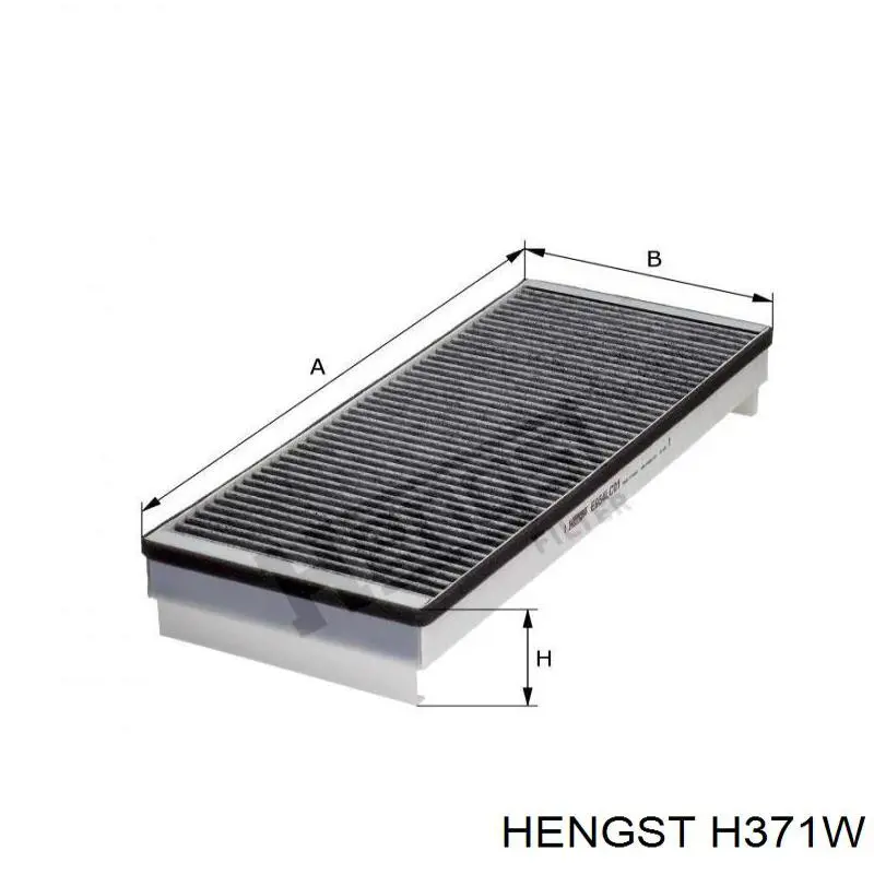 Масляний фільтр двигуна Hengst H371W ціна, від 68.93 USD