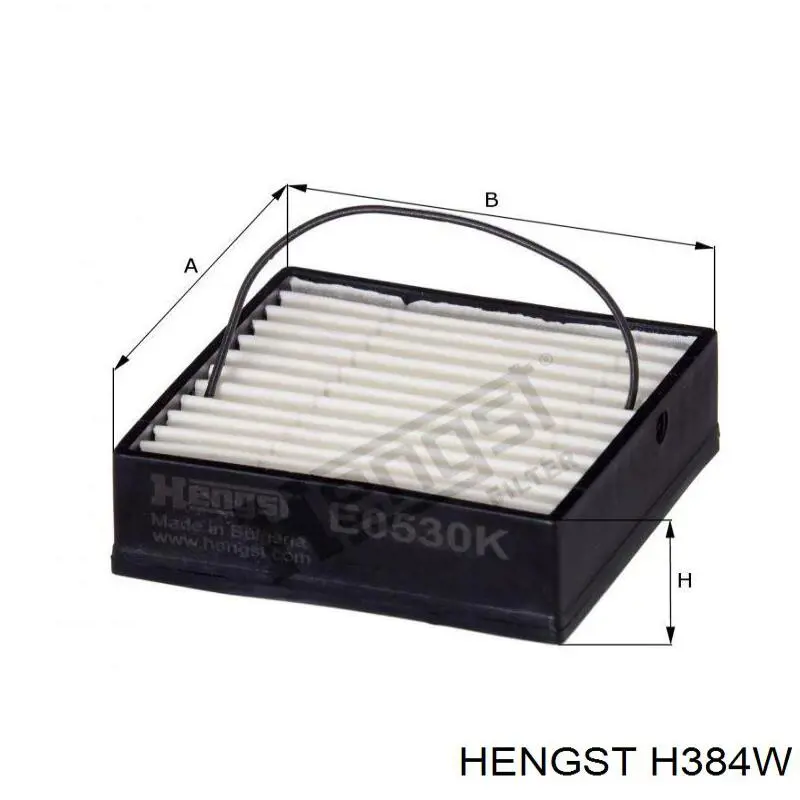 Масляний фільтр двигуна Hengst H384W ціна, від 15.00 USD