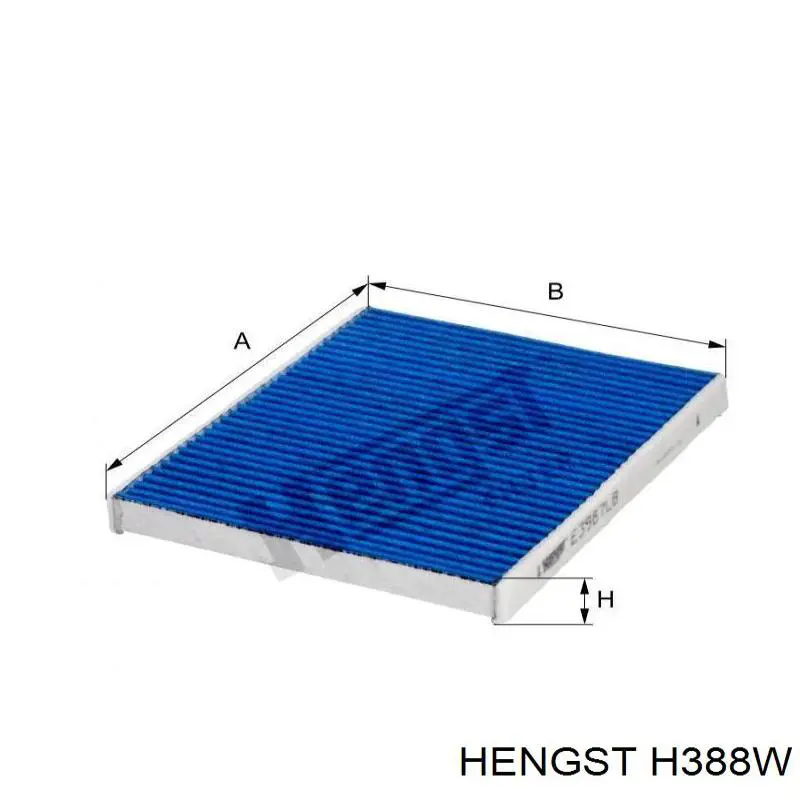 Масляний фільтр H388W Hengst