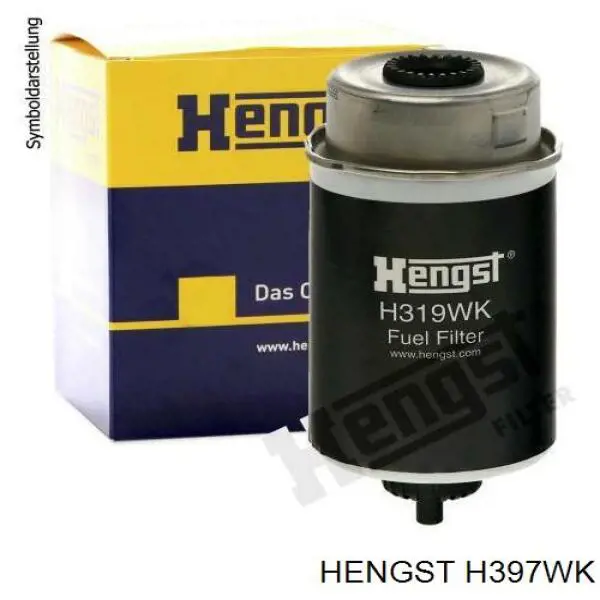 Паливний фільтр H397WK Hengst