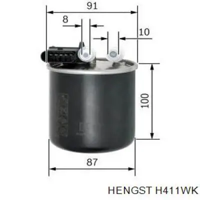 Купити H411WK Hengst Фільтр-відстійник палива грубої очистки