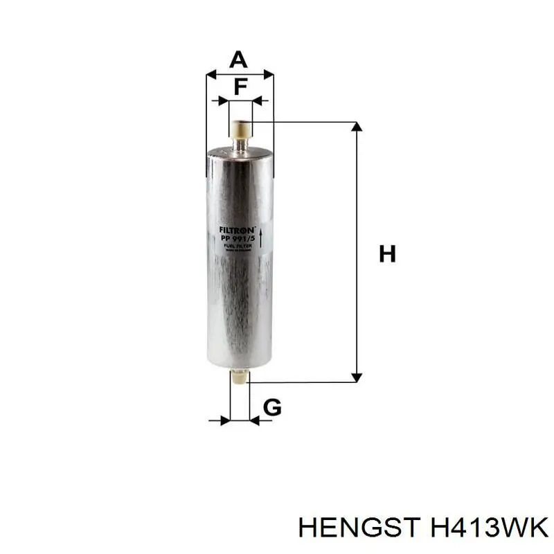 Купити H413WK Hengst Фільтр-відстійник палива грубої очистки