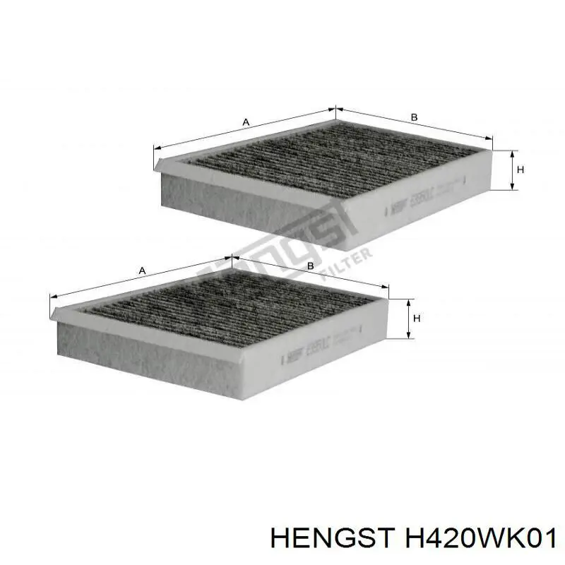 Паливний фільтр H420WK01 Hengst