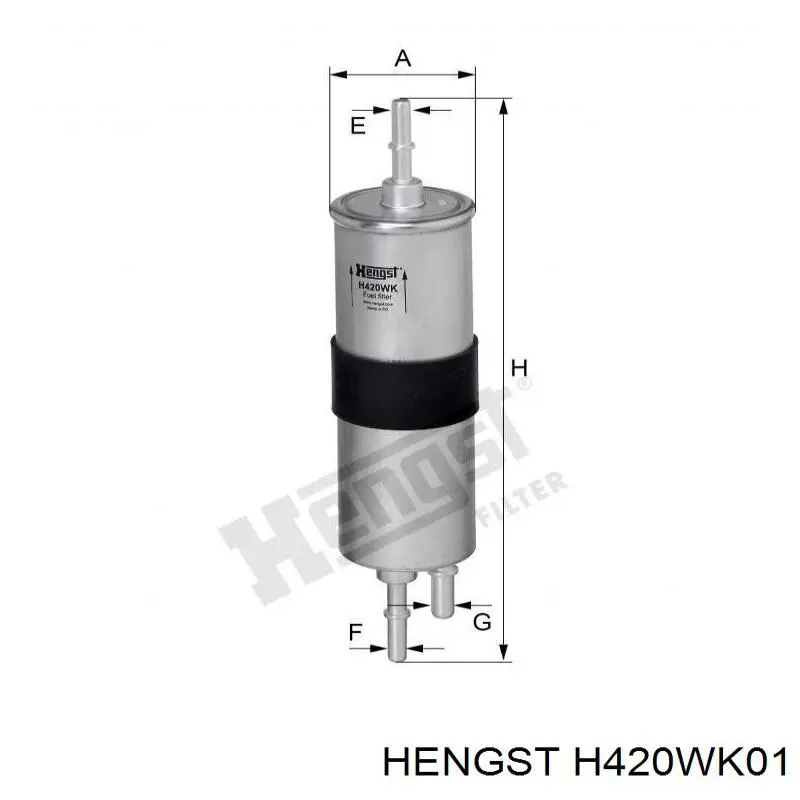 H420WK01 Hengst фільтр паливний