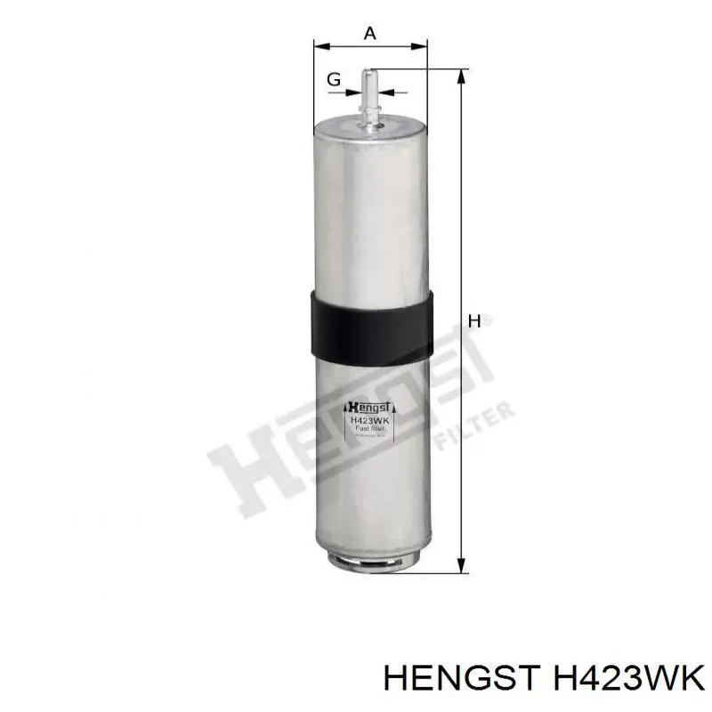 H423WK Hengst фільтр паливний