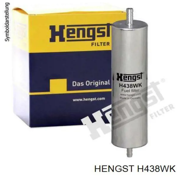 Паливний фільтр H438WK Hengst