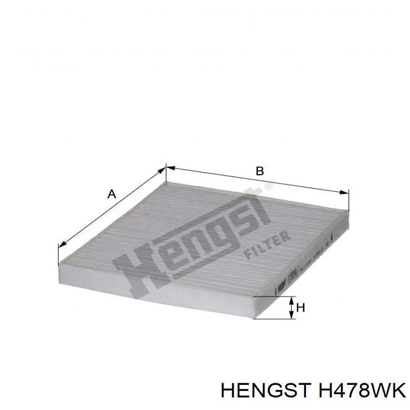 Паливний фільтр H478WK Hengst