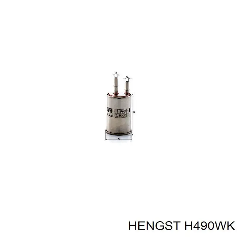 Фільтр паливний Hengst H490WK