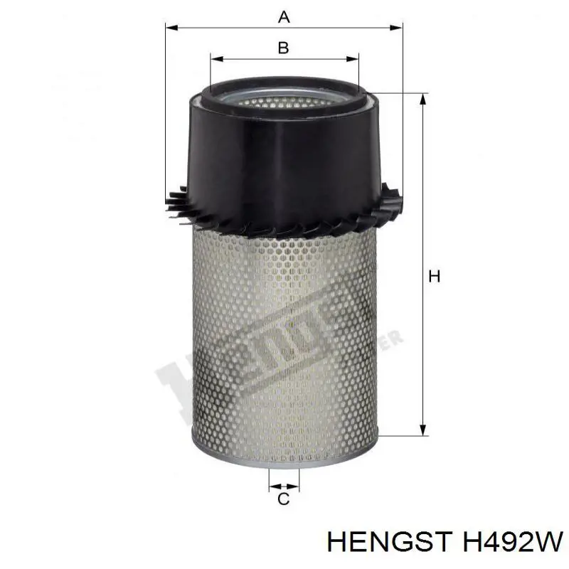 Масляний фільтр H492W Hengst