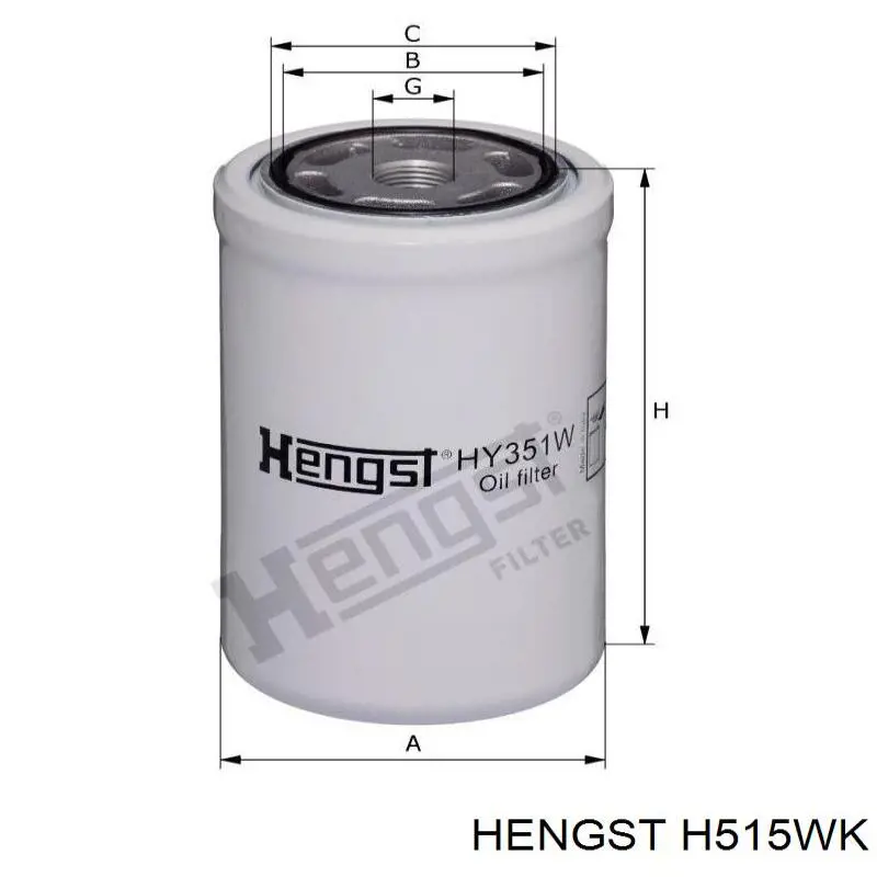 Купити H515WK Hengst Фільтр-відстійник палива грубої очистки