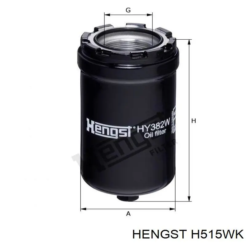 Фільтр паливний Hengst H515WK
