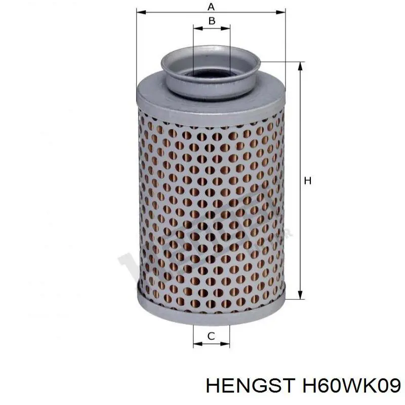 Фільтр тонкого очищення палива Hengst H60WK09 ціна, від 6.76 USD