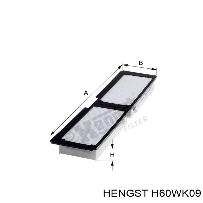 Фільтр паливний Hengst H60WK09