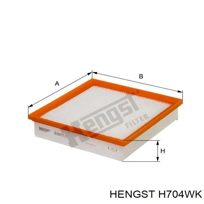 Паливний фільтр H704WK Hengst