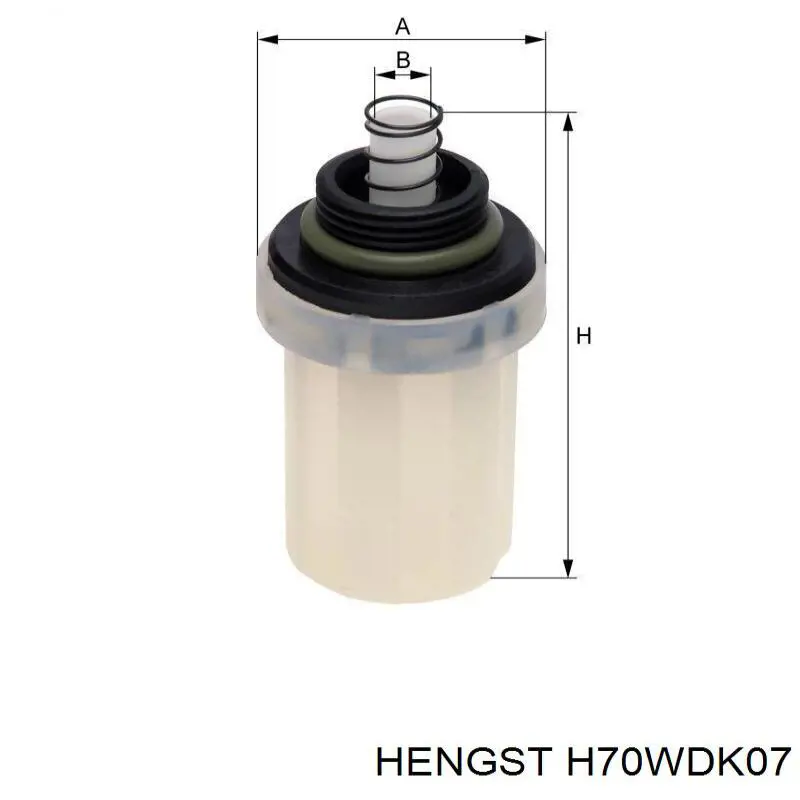 Купити H70WDK07 Hengst Фільтр-відстійник палива грубої очистки