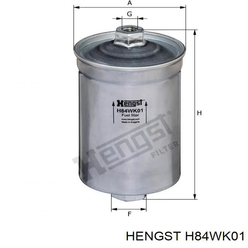 H84WK01 Hengst фільтр паливний