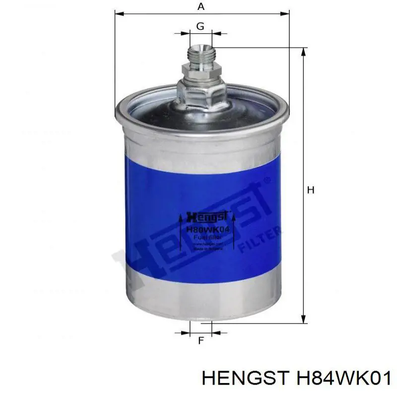 Фільтр паливний Hengst H84WK01