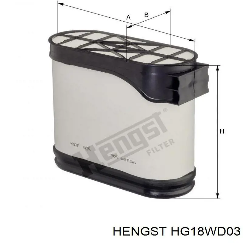 Фільтр гідравлічної системи H18WD03 Hengst