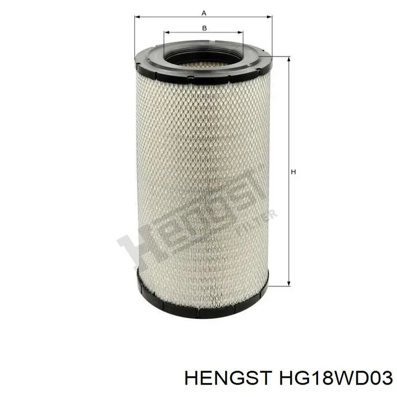 Фільтр гідравлічної системи Hengst H18WD03