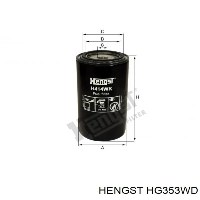 HG353WD Hengst Фільтр гідравлічної системи