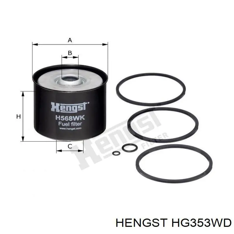 Фільтр гідравлічної системи Hengst HG353WD ціна, від 17.66 USD