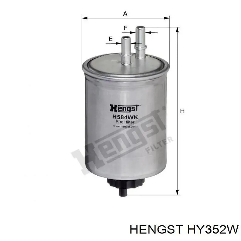 Фільтр гідравлічної системи Hengst HY352W ціна, від 14.77 USD