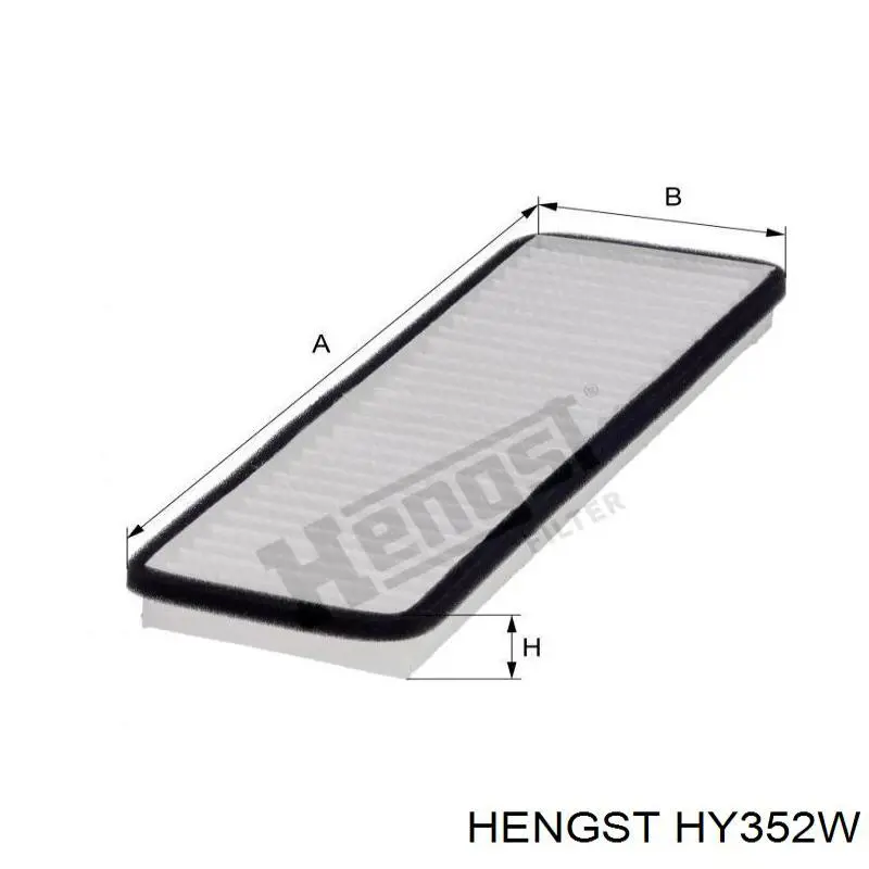 Фільтр гідравлічної системи HY352W Hengst
