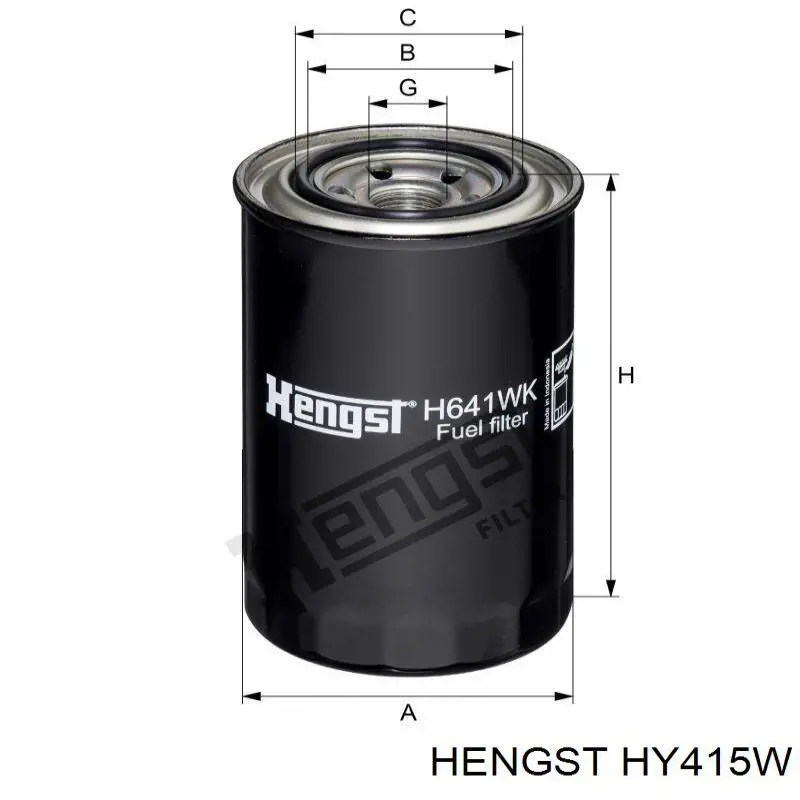 Фільтр гідравлічної системи HY415W Hengst