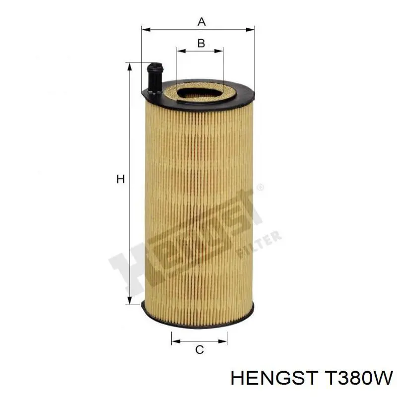 Купити T380W Hengst Фільтр осушувача повітря (вологомастиловідділювача) (TRUCK)