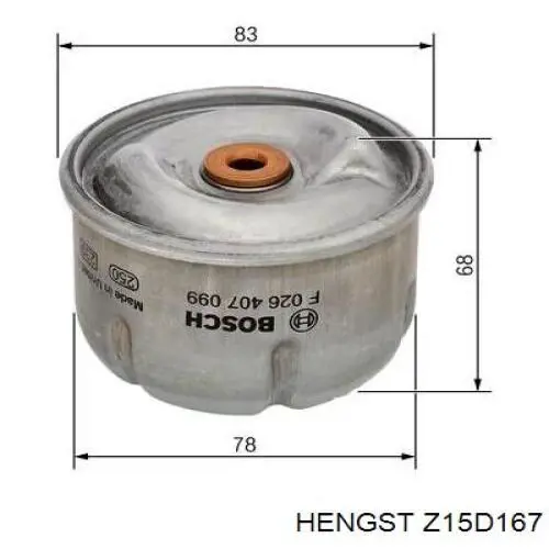 Z15D167 Hengst фільтр масляний