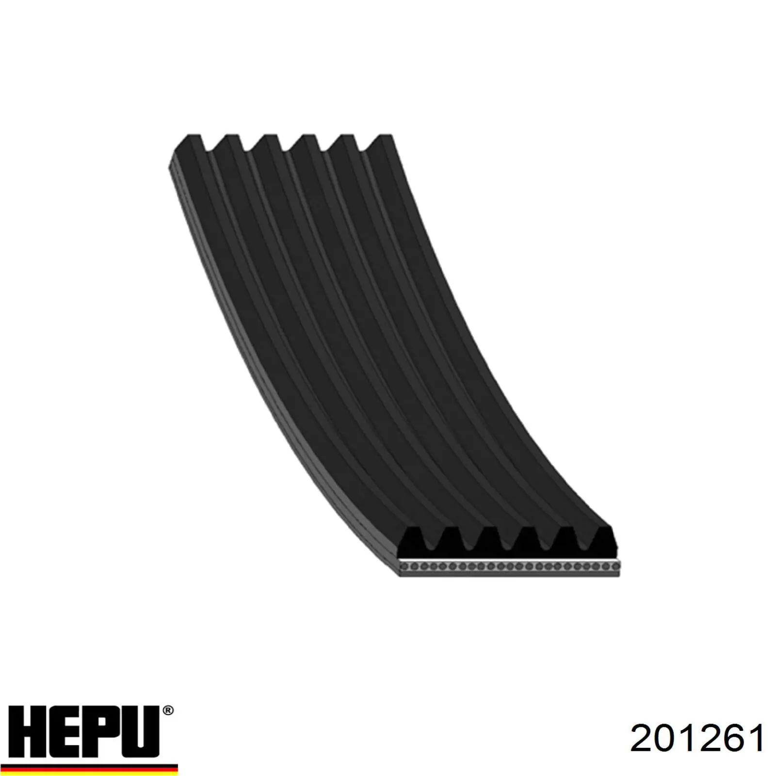 201261 Hepu Ремінь ГРМ, комплект