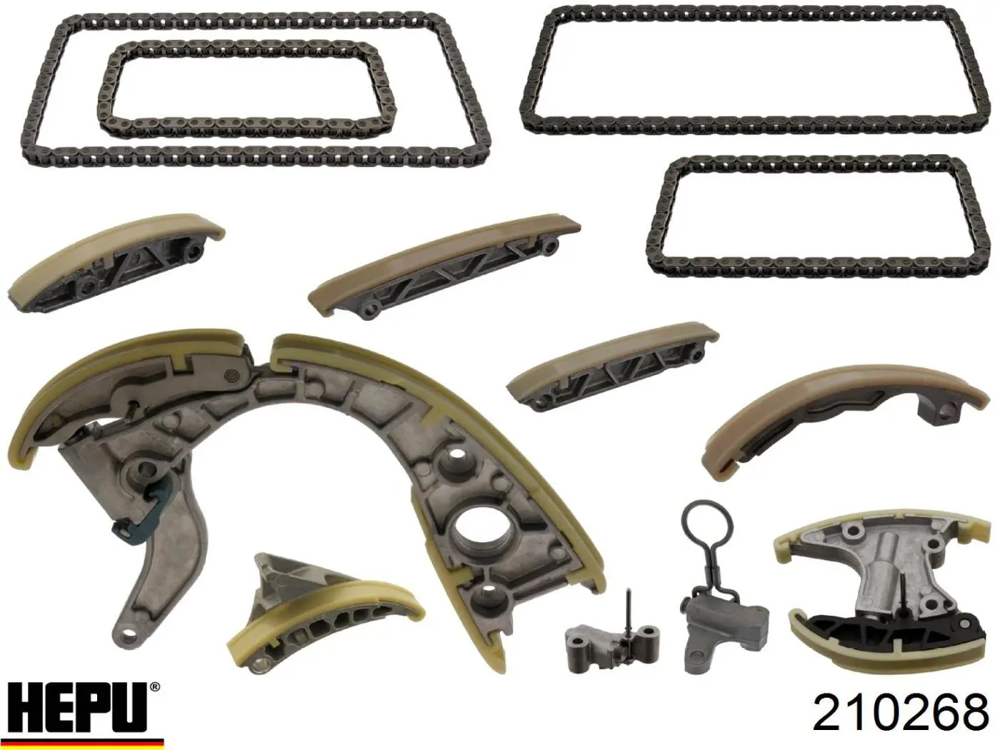 Ланцюг ГРМ, комплект Hepu 210268 ціна, від 525.51 USD