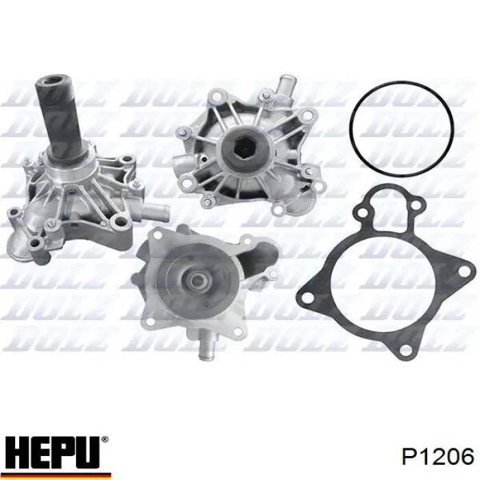 Помпа охолодження Hepu P1206 ціна, від 78.91 USD
