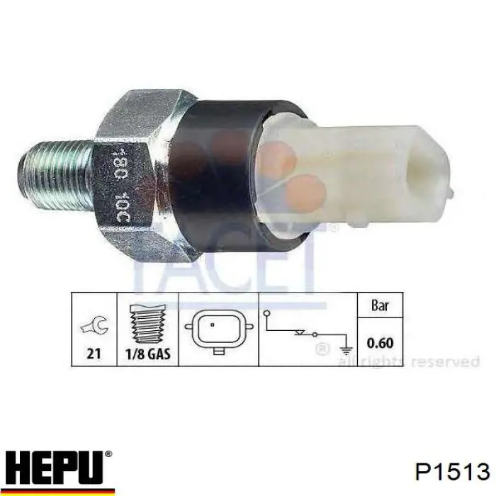 Купити P1513 Hepu Насос охолоджуючої рідини