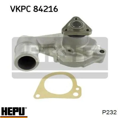 P232 Hepu Насос охолодження