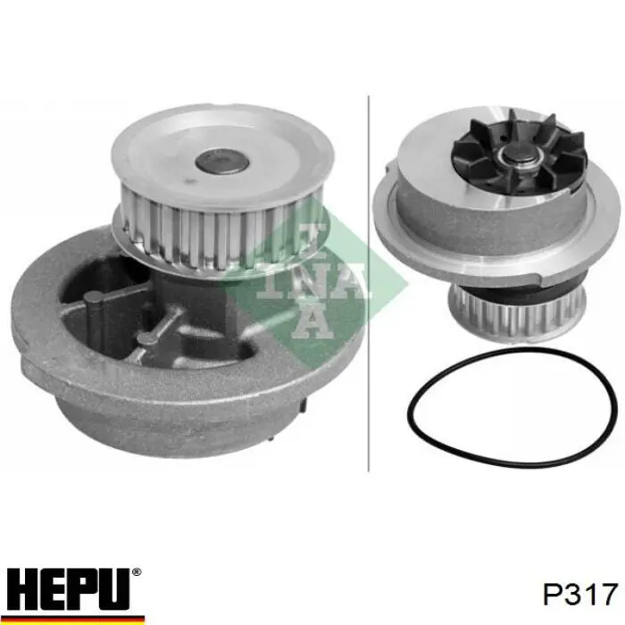 Купити P317 Hepu Насос охолоджуючої рідини