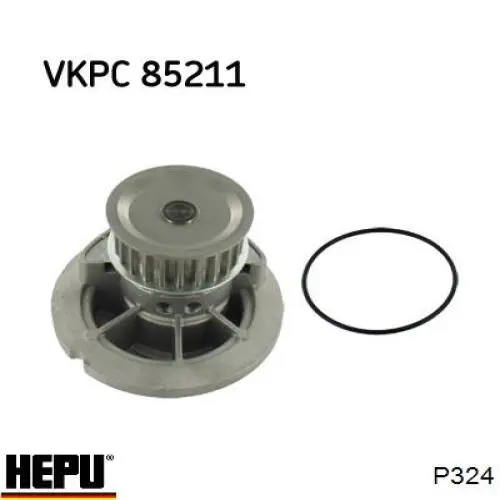 Купити P324 Hepu Насос охолоджуючої рідини