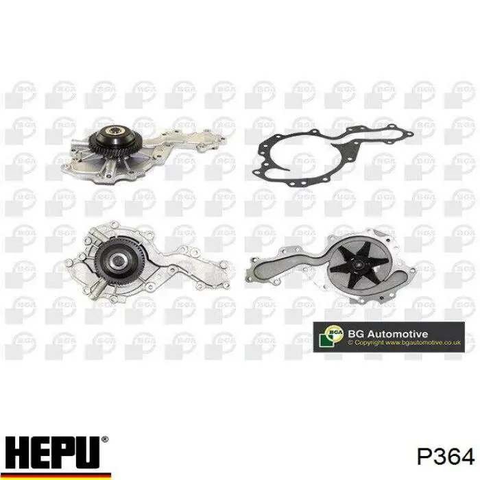 Купити P364 Hepu Насос охолоджуючої рідини