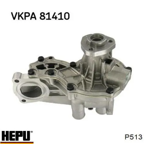 Помпа водяна (насос) охолодження, в зборі з корпусом P513 Hepu