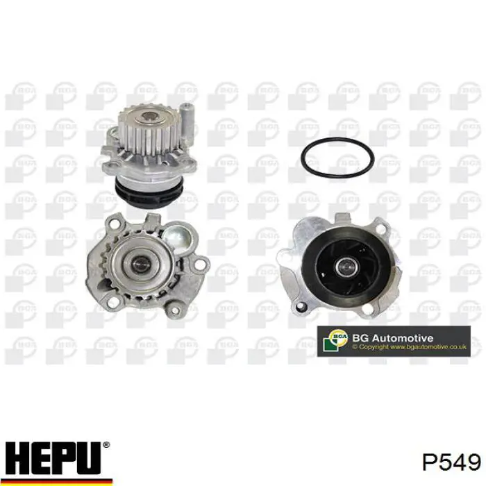 Купити P549 Hepu Насос охолоджуючої рідини