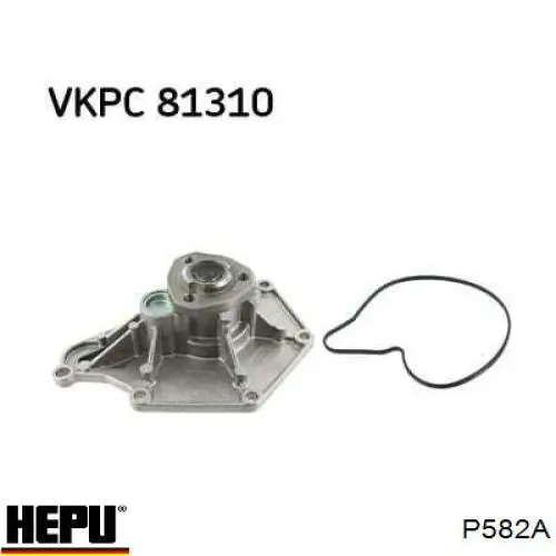 Купити P582A Hepu Насос охолоджуючої рідини