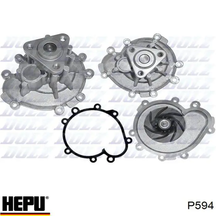 Купити P594 Hepu Насос охолоджуючої рідини