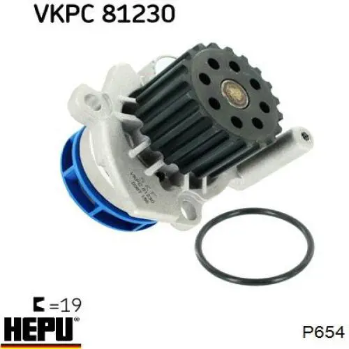 Помпа охолодження Hepu P654 ціна, від 41.64 USD