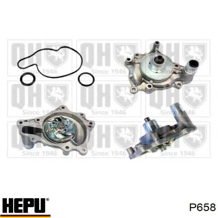 Купити P658 Hepu Насос охолоджуючої рідини